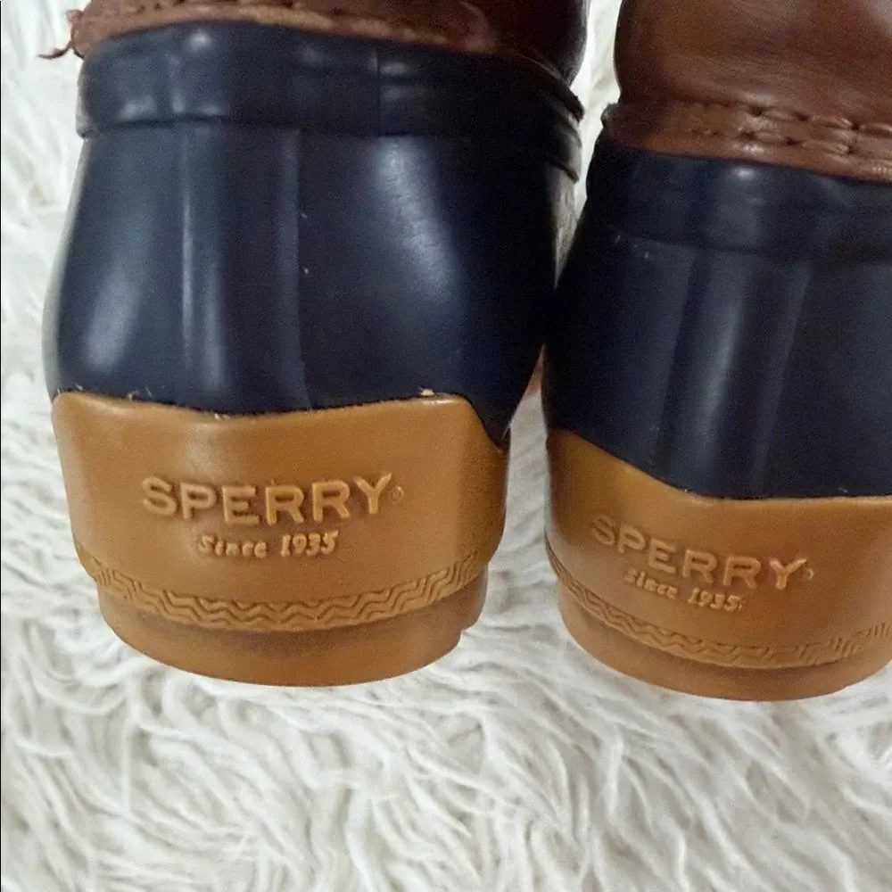 Sperry Brown and Black Kids Boots